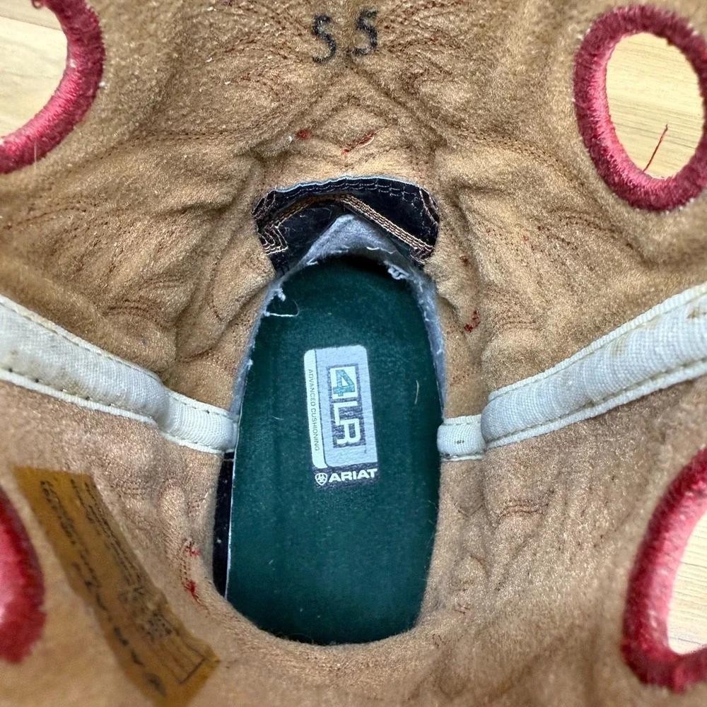 Ariat Heritage Roughstock Kids Youth Size 5.5 Western‎ Boots Square Toe